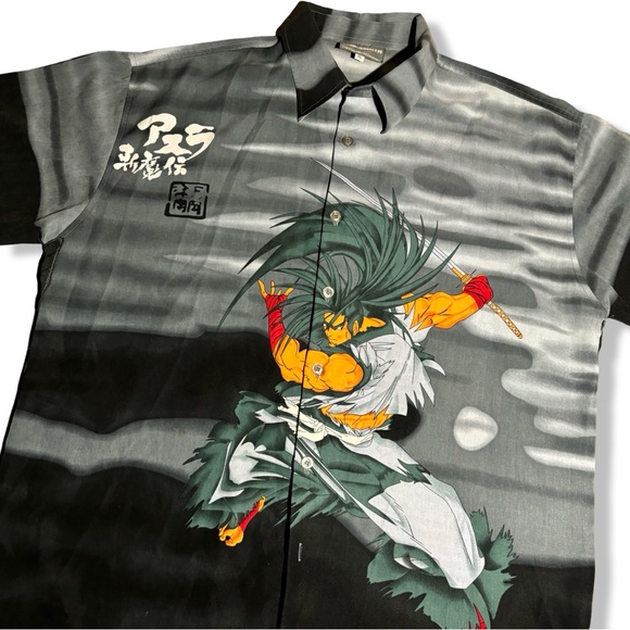Vintage Y2K Ninja Button Up Shirt - Picture 3 of 4